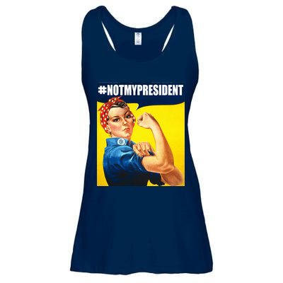 Not My President Rosie Riverter Girl Power Anti Trump Poster Ladies Essential Flowy Tank