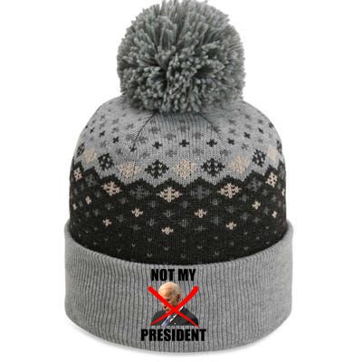 Not My President Trump Anti Biden The Baniff Cuffed Pom Beanie