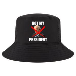 Not My President Trump Anti Biden Cool Comfort Performance Bucket Hat