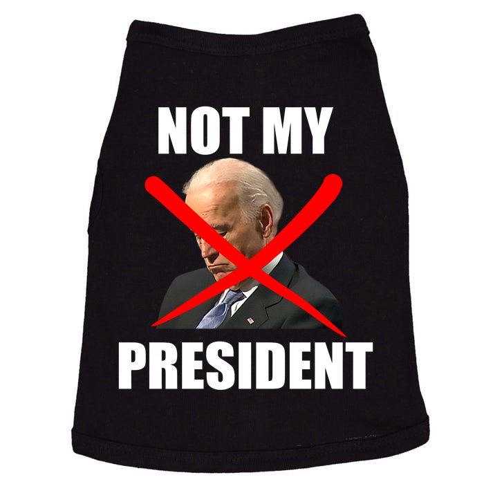 Not My President Trump Anti Biden Doggie Tank