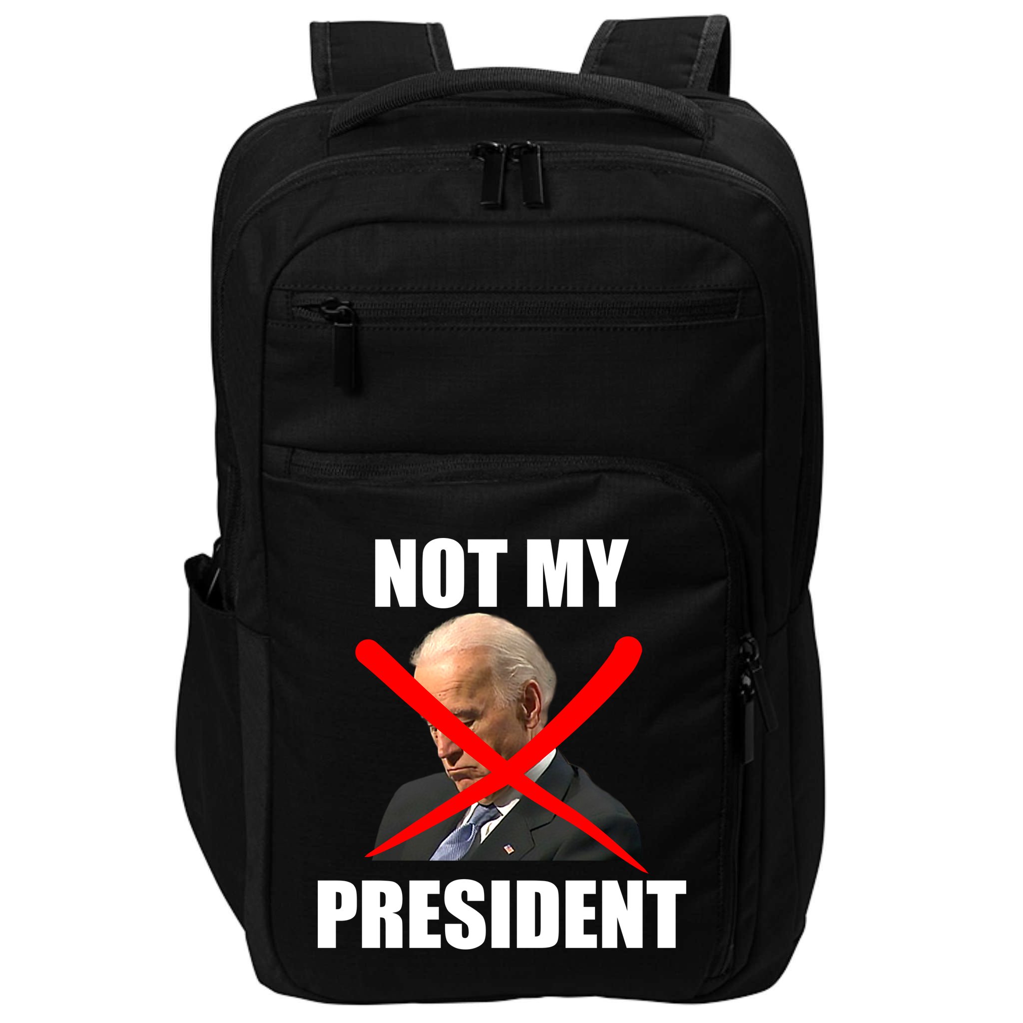 Not My President Trump Anti Biden Impact Tech Backpack