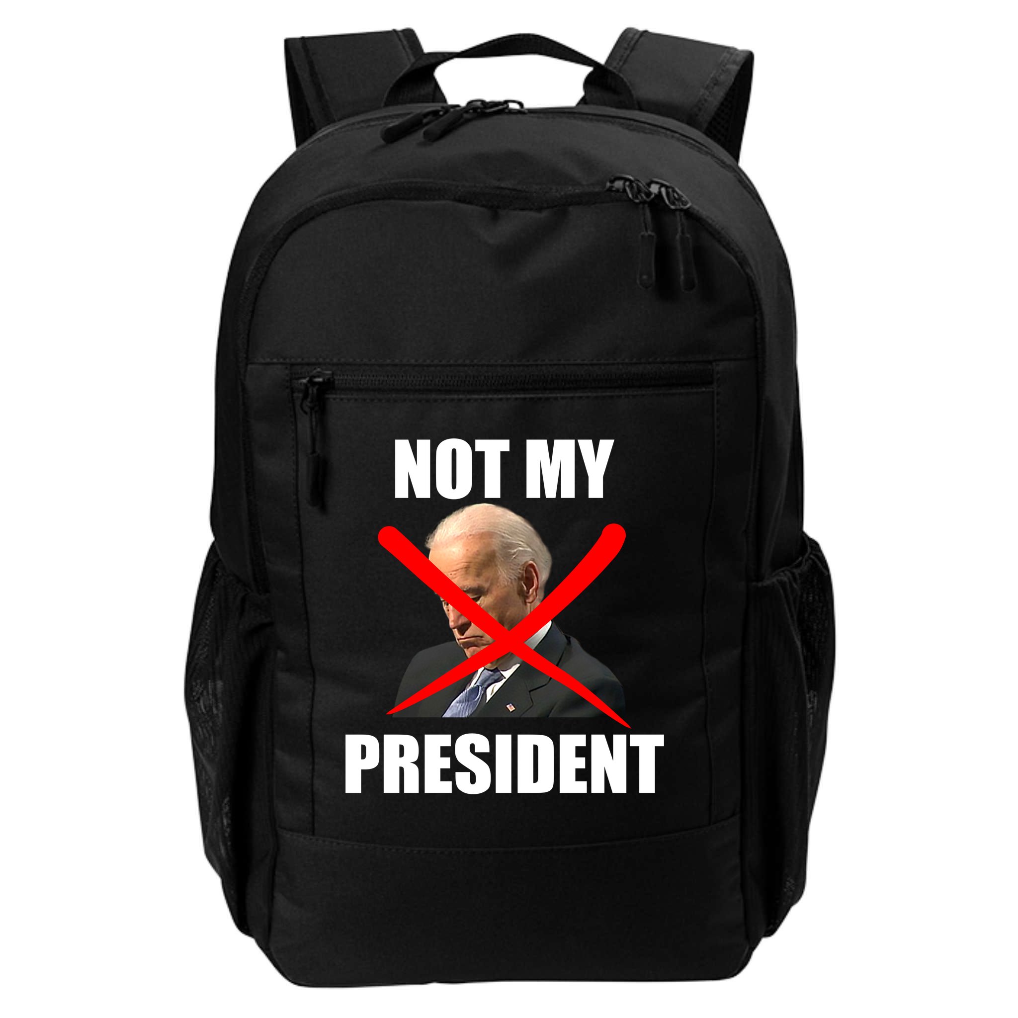 Not My President Trump Anti Biden Backpack
