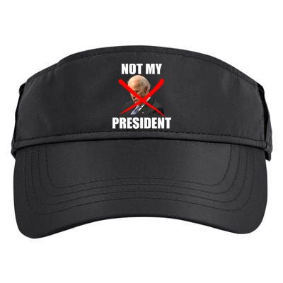 Not My President Trump Anti Biden Adult Drive Performance Visor