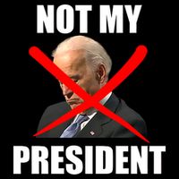 Not My President Trump Anti Biden Bucket Hat