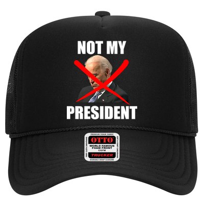 Not My President Trump Anti Biden Trucker Hat