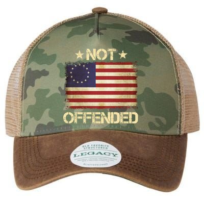 Not Offended Betsy Ross Flag Legacy Tie Dye Trucker Hat
