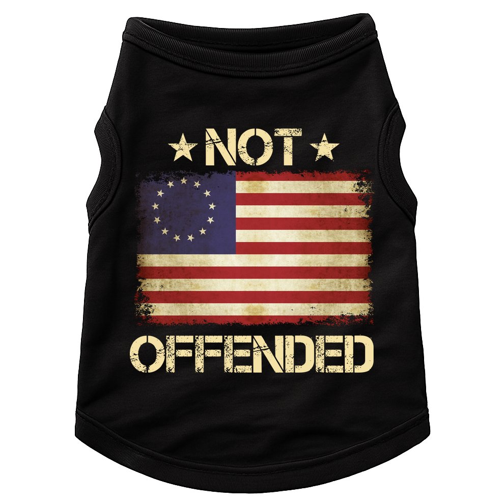 Not Offended Betsy Ross Flag Doggie Tank