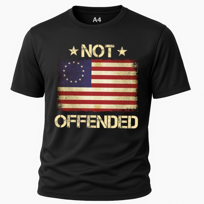 Not Offended Betsy Ross Flag Cooling Performance Crew T-Shirt