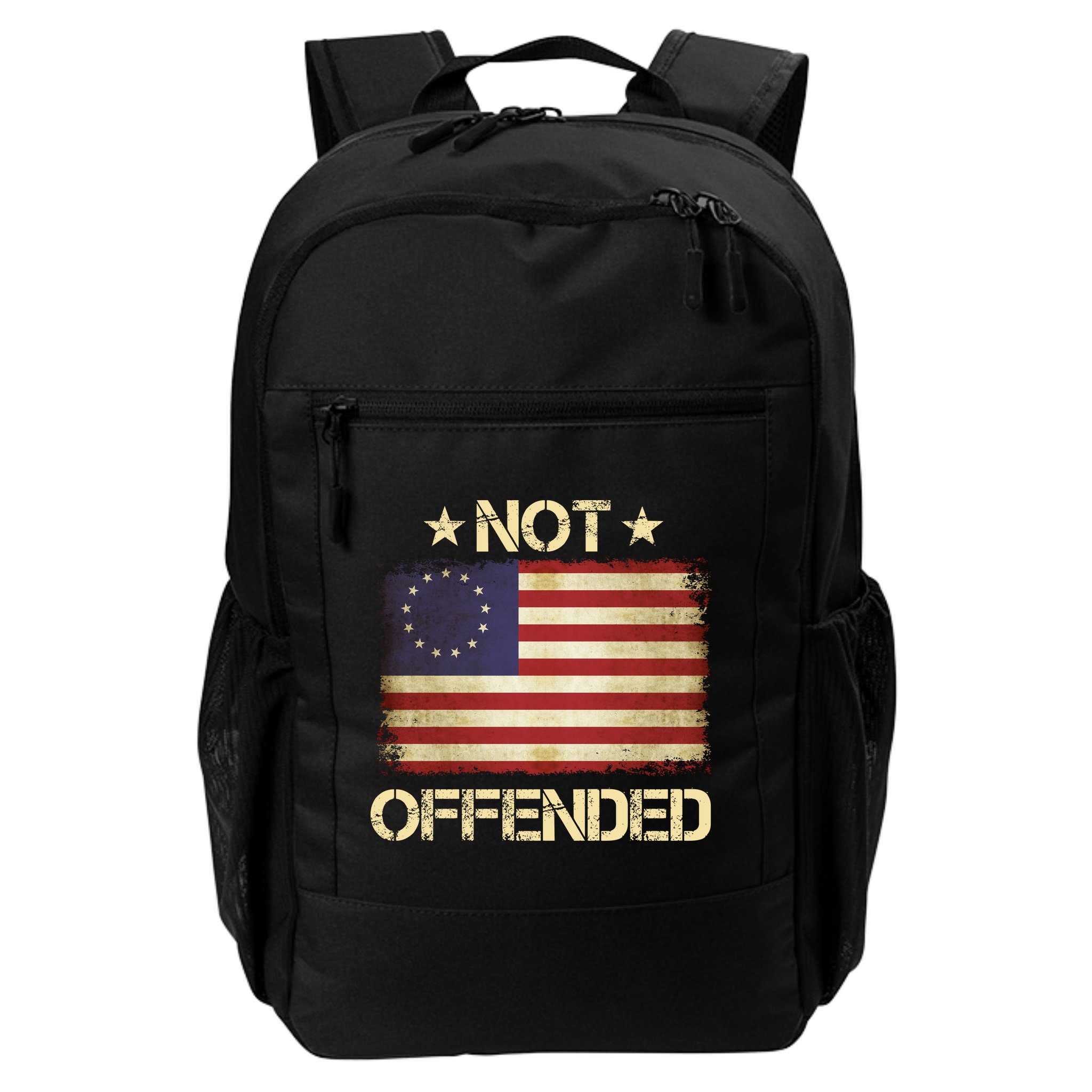 Not Offended Betsy Ross Flag Backpack