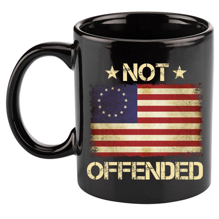 Not Offended Betsy Ross Flag 11oz C Handle Ceramic Mug