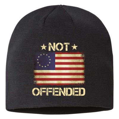 Not Offended Betsy Ross Flag Sustainable Beanie