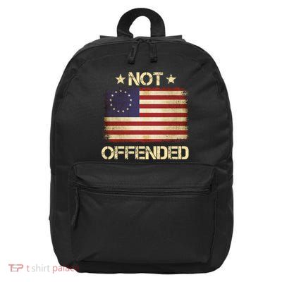 Not Offended Betsy Ross Flag 16 in Basic Backpack