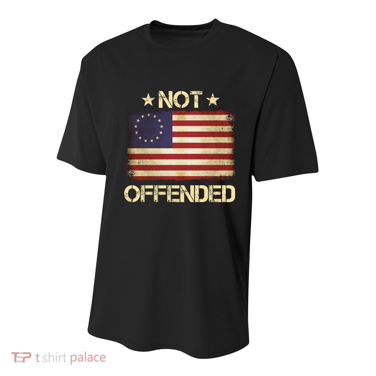 Not Offended Betsy Ross Flag Youth Performance Sprint T-Shirt