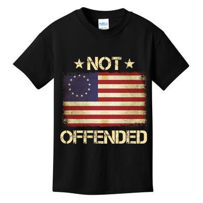 Not Offended Betsy Ross Flag Kids T-Shirt