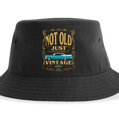 Not Old Just Vintage Classic Car Birthday Sustainable Bucket Hat