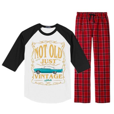 Not Old Just Vintage Classic Car Birthday Raglan Sleeve Pajama Set