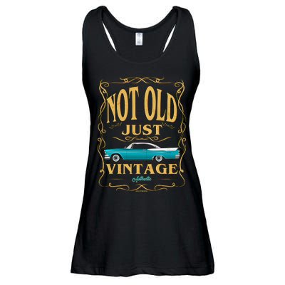 Not Old Just Vintage Classic Car Birthday Ladies Essential Flowy Tank