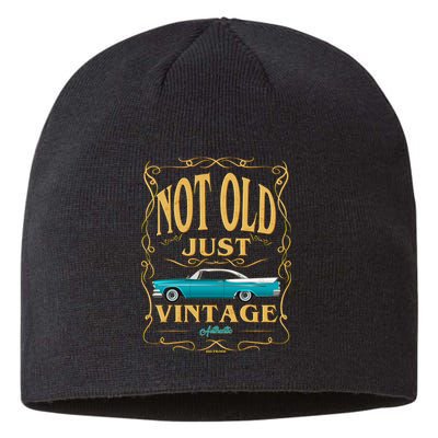 Not Old Just Vintage Classic Car Birthday Sustainable Beanie