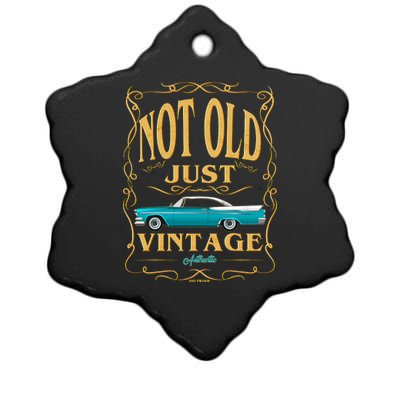 Not Old Just Vintage Classic Car Birthday Ceramic Star Ornament