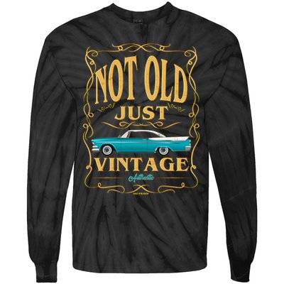 Not Old Just Vintage Classic Car Birthday Tie-Dye Long Sleeve Shirt