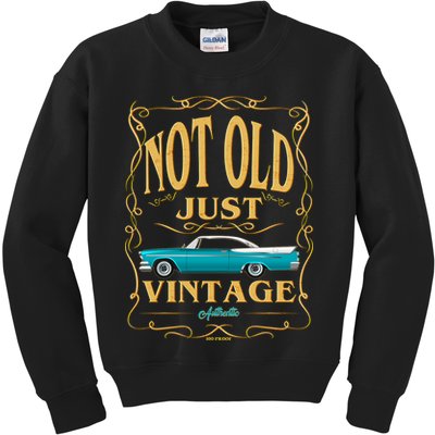 Not Old Just Vintage Classic Car Birthday Kids Sweatshirt