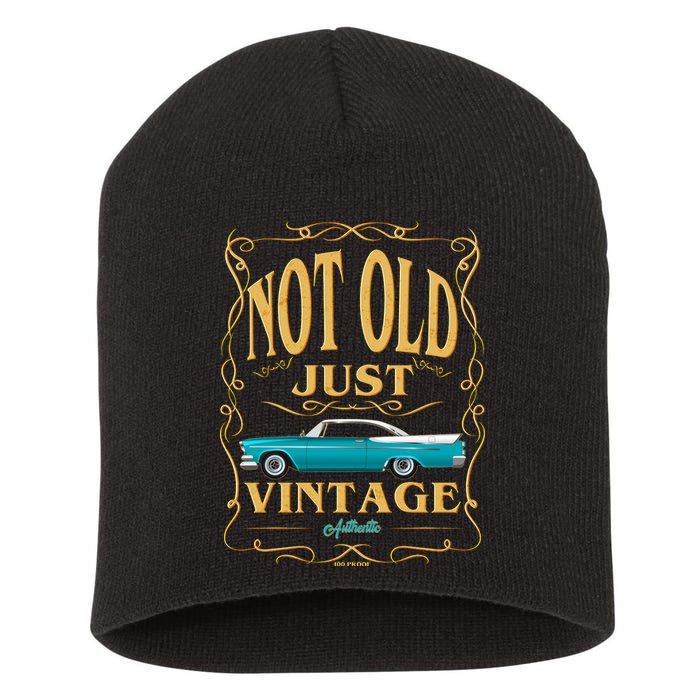 Not Old Just Vintage Classic Car Birthday Short Acrylic Beanie