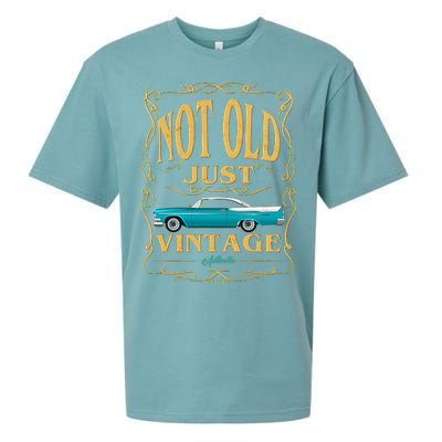 Not Old Just Vintage Classic Car Birthday Sueded Cloud Jersey T-Shirt