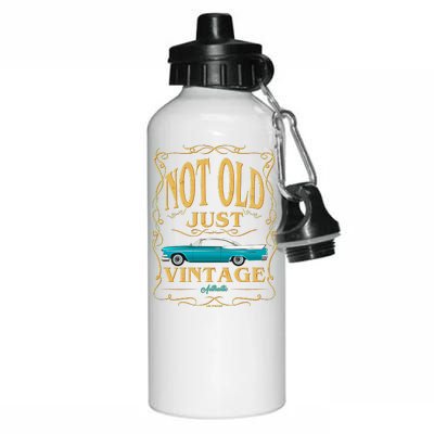 Not Old Just Vintage Classic Car Birthday Aluminum Water Bottle