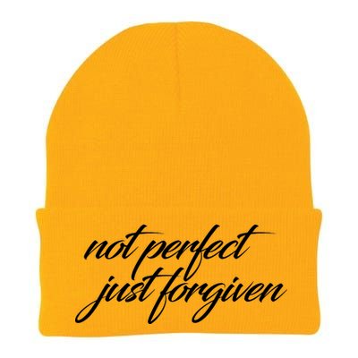 Not Perfect Just Forgiven Knit Cap Winter Beanie