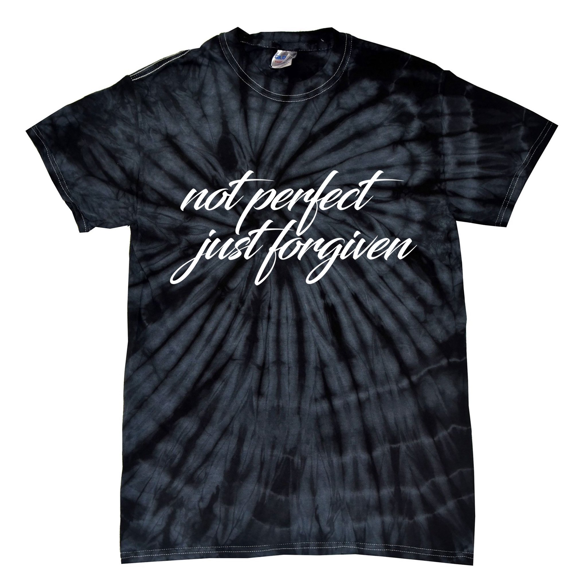 Not Perfect Just Forgiven Tie-Dye T-Shirt