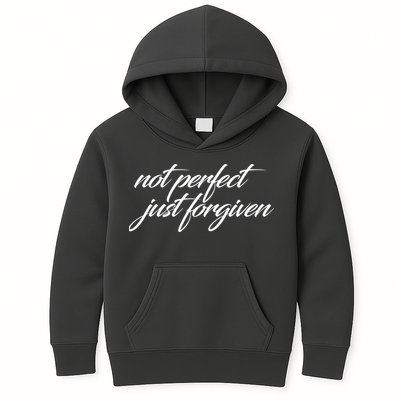 Not Perfect Just Forgiven Kids Hoodie