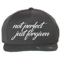 Not Perfect Just Forgiven Wool Snapback Cap