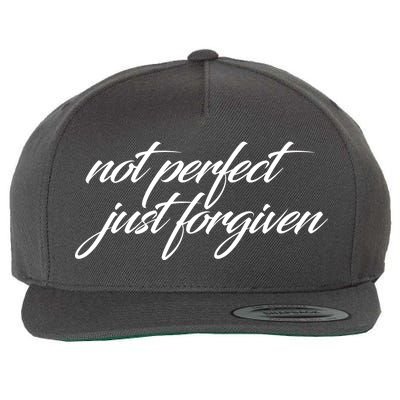 Not Perfect Just Forgiven Wool Snapback Cap