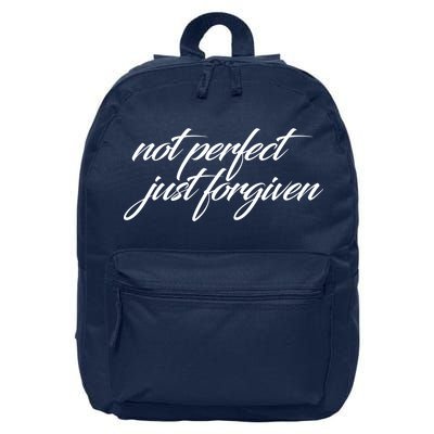 Not Perfect Just Forgiven 16 in Basic Backpack