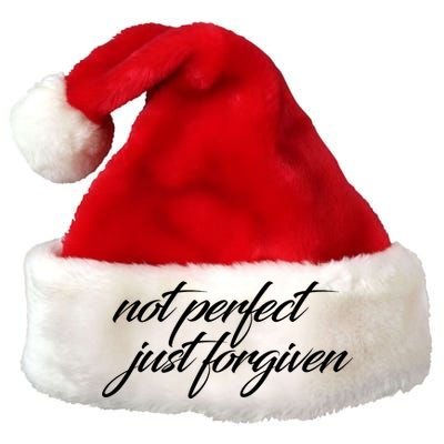 Not Perfect Just Forgiven Premium Christmas Santa Hat