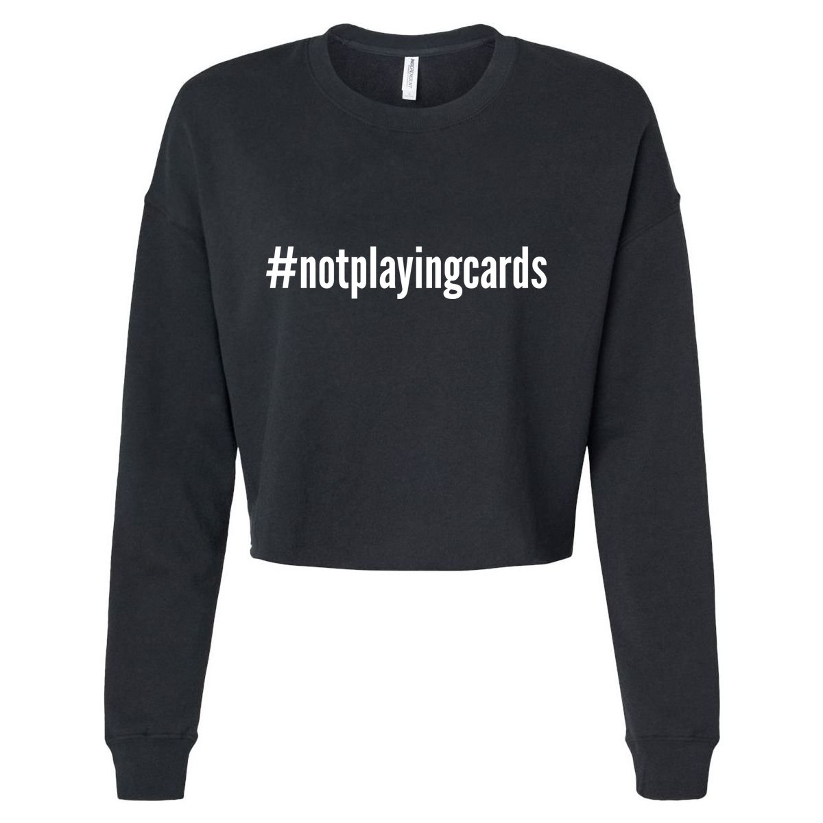 Not Playing Cards Cropped Pullover Crew