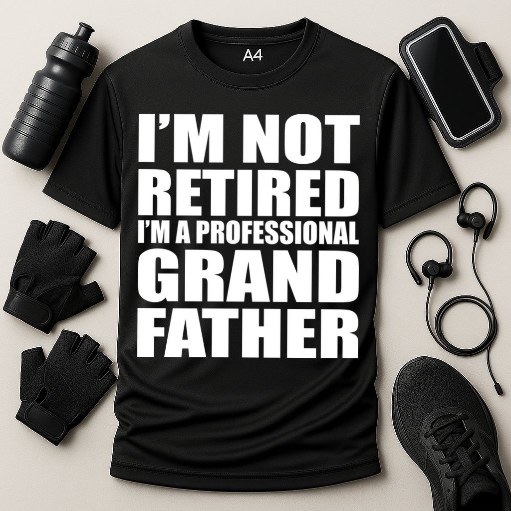 Not Retired I'm A Professional Grandfather Performance Shirt
