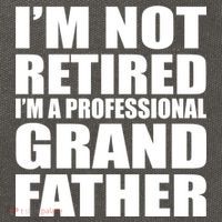 Not Retired I'm A Professional Grandfather Cotton Canvas Backpack