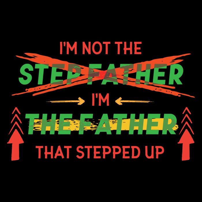 Not The Step Father Quote Cropped Pullover Crew
