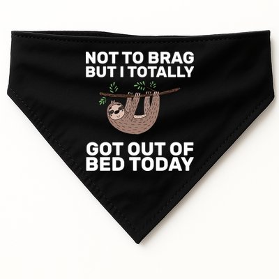 Not To Brag Got Out of Bed USA-Made Doggie Bandana