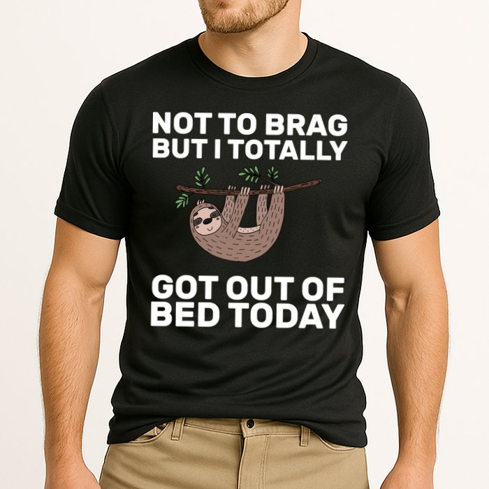 Not To Brag Got Out of Bed Cooling Performance Crew T-Shirt