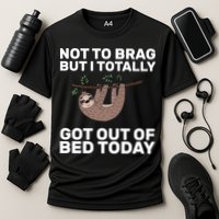 Not To Brag Got Out of Bed Cooling Performance Crew T-Shirt
