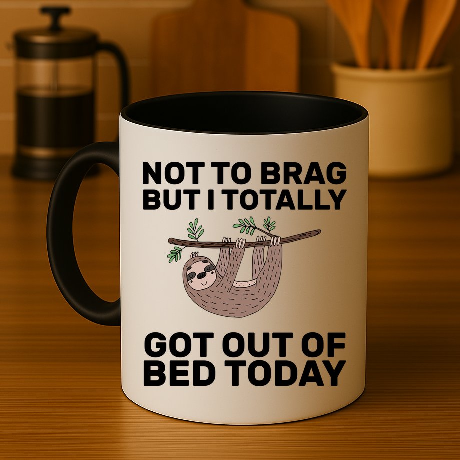Not To Brag Got Out of Bed Mug
