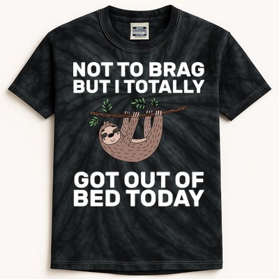 Not To Brag Got Out of Bed Kids Tie-Dye T-Shirt