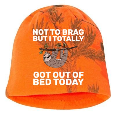 Not To Brag Got Out of Bed Kati - Camo Knit Beanie