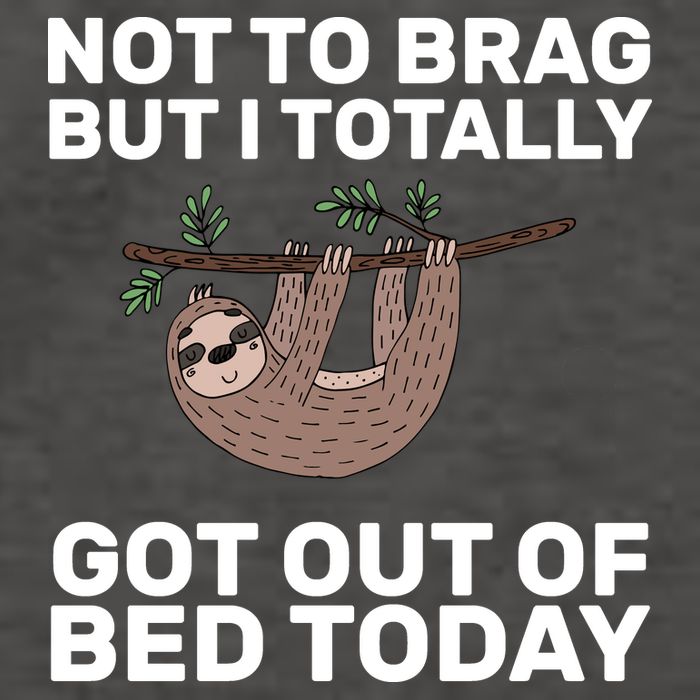 Not To Brag Got Out of Bed Vector Backpack