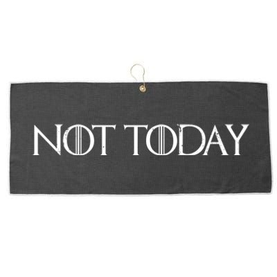 Not Today Large Microfiber Waffle Golf Towel