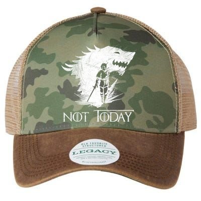Not Today Arya Wolf Legacy Tie Dye Trucker Hat