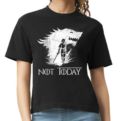 Not Today Arya Wolf Comfort Colors Boxy T-Shirt
