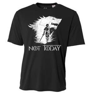 Not Today Arya Wolf Cooling Performance Crew T-Shirt